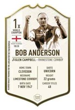Bob Anderson Small Signed Ultimate Card INC FREE P&P TO UK ONLY