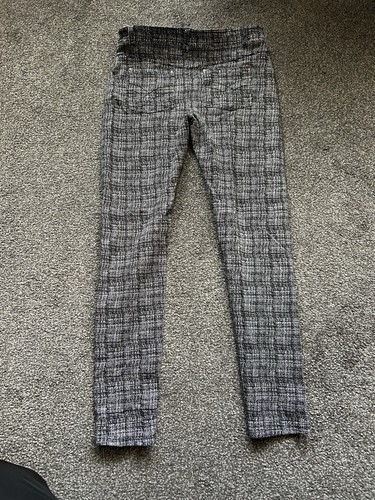 Black and grey trousers - black,