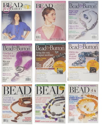 Bead button magazine lot - &,