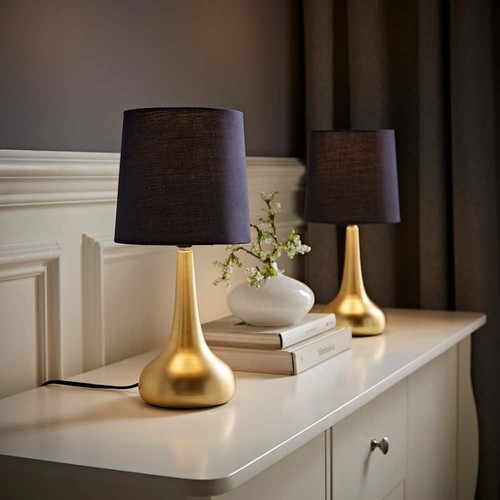 Pair touch table lamps - table,
