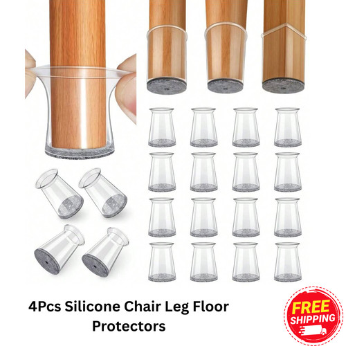 4pcs silicone chair - 4pcs, leg