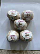 5 x 50g Balls Of Merino Wool -