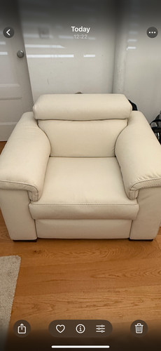 Genuine natuzzi cream leather - genuine,