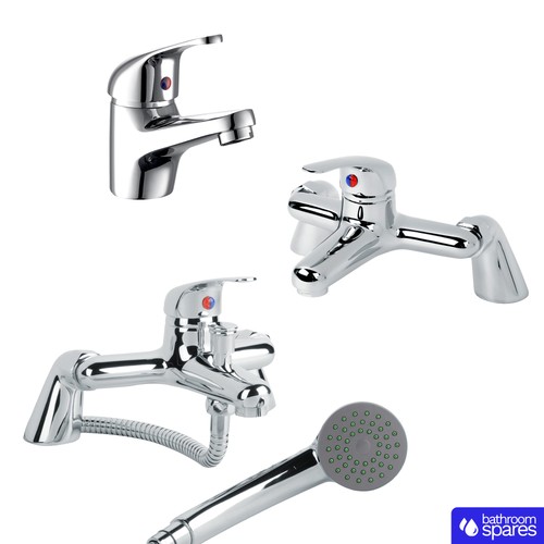 Bathroom taps set modern mono - bathroom,
