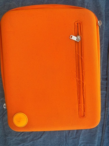 Samsonite suitcase orange and - samsonite, suitcase,