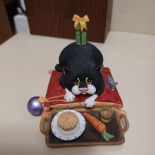 Comic And Curious Cats - Waiting for Santa A7387