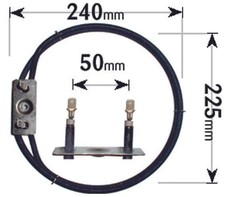 2 Turn Fan Oven Cooker Element