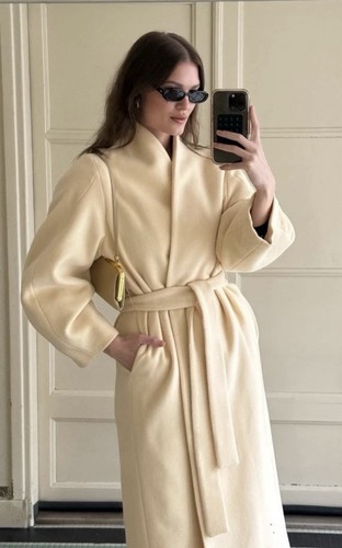 Zara oversized wool blend coat - oversized,