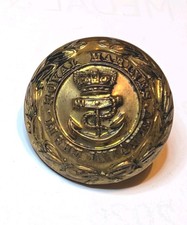 Original Victorian British Royal Marine Light Infantry QVC Brass Button 23m