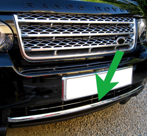 Chrome front bumper strip for - chrome,
