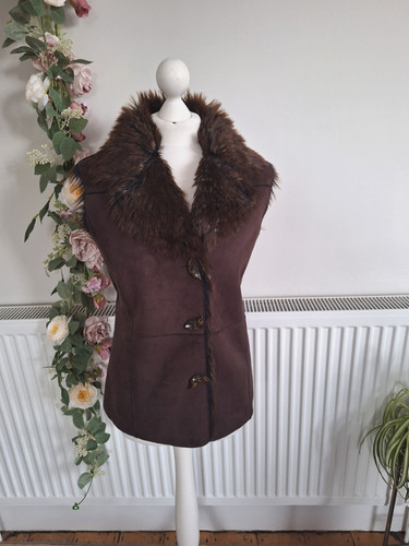 Per una brown faux fur - fur, trim