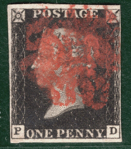 Penny intense black 1840 - black,