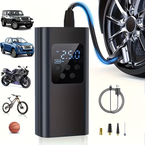 Car tyre inflator - car,