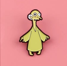 Mr Burns - Alien The Simpsons Metal Enamel Pin Badge I Bring You Peace UK Seller