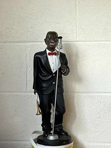 Jazz singer man - singer, figurine