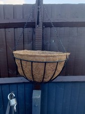Large Hanging Basket With Coco