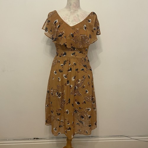 Chiffon tea dress size 10 - tea,