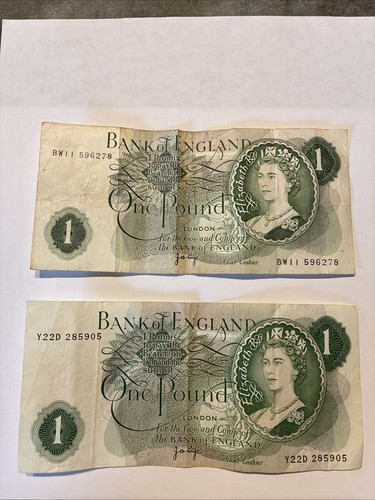 Bank england one pound note - bank, of