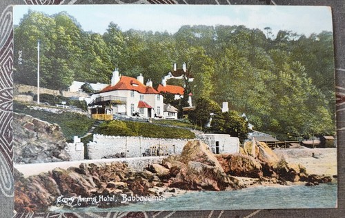 Hand tinted postcard - hand-tinted, cary