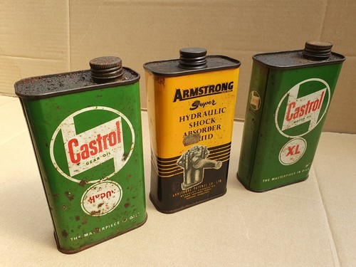 Vintage oil cans castrol - oil,