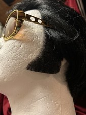 HUMAN HAIR ELVIS SIDEBURNS - (Black) ETA quality, Pre-cut (not Wig Or Jumpsuit )