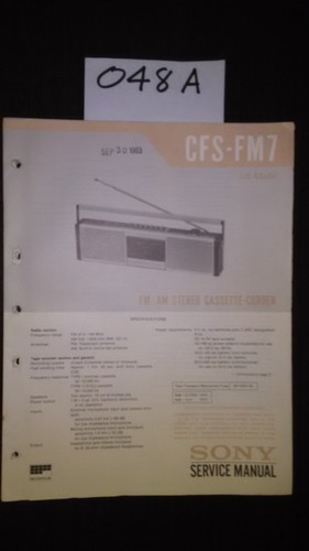 Sony cfs fm7 stereo boombox - cfs-fm7,