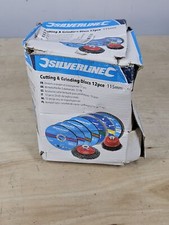 Silverline 12pce 115 mm Cutting and Grinding Discs Kit, Coarse/Extra Coarse/V...