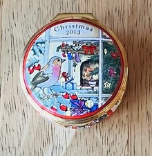 Halcyon Days Enamel Pill Box