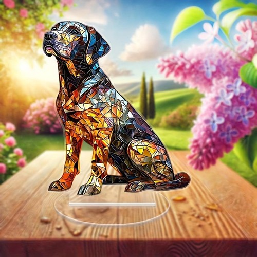 Acrylic labrador dog decor - decor, 2d