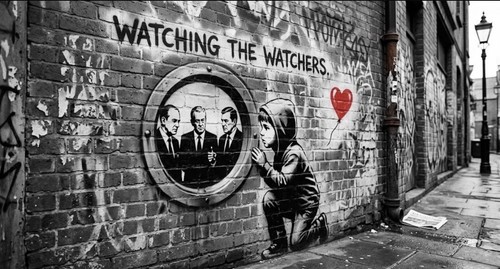 Banksy inspired wall - inspired, art