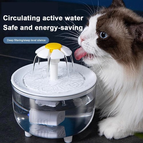 Cat water fountain stainless - cat,