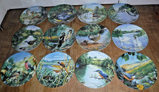 Complete Set Of 12 Danbury Mint Wedgwood Britain's Beautiful Bird Plates ~ Mint