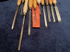 10 woodturning chisels  henry