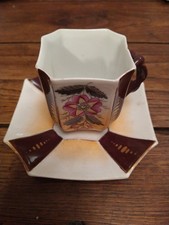 Antique Bone China Cup and Saucer