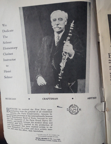 The selmer elementary - the, clarinet