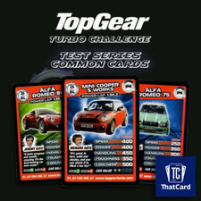 BBC Top Gear Turbo Challenge Series TEST SET Common Cards - Take your Pick