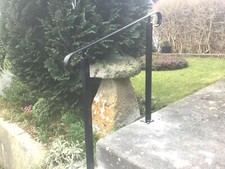 Wrought iron handrail - handrail, metal