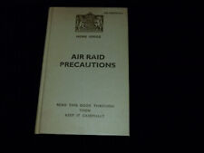 HOME OFFICE Air Raid Precautions by McCutcheon, Campbell (hardcover) guide/WWII