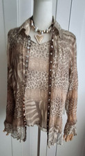 Anna Mora 100% Silk Blouse &