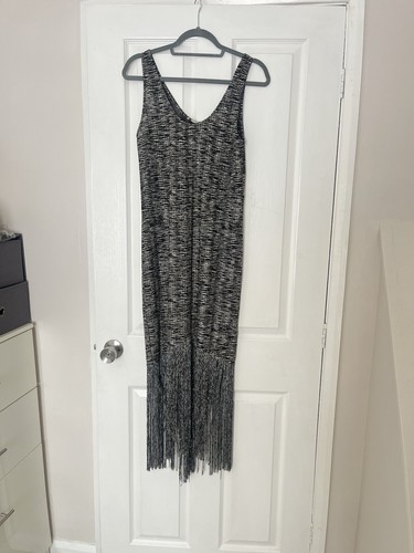 Zara black and white - white, knitted