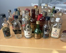 Joblot Miniature Bottles ALL BOTTLES ARE EMPTY x31