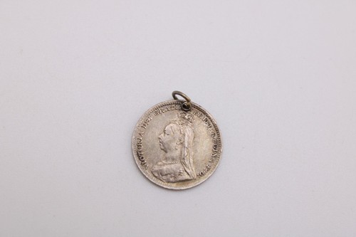 Silver victorian threepence - silver,