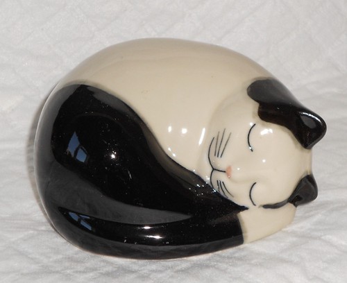 Quail pottery cat - pottery,