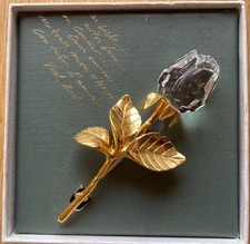 Swarovski Crystal Rose Brooch