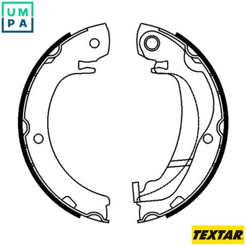 Brake shoe set parking - set,
