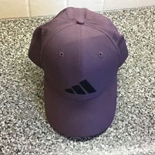 ADIDAS TOUR ADJUSTABLE SNAPBACK  AEROREADY RUBBER LOGO MAUVE GOLF CAP-EXCELLENT 