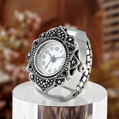 Round quartz finger rings - quartz,