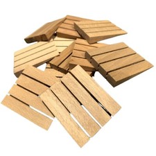 48x hardwood wooden wedges - 48x,