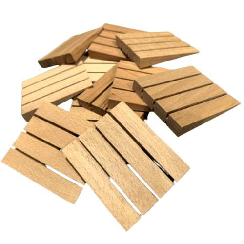 48x hardwood wooden wedges - 48x,