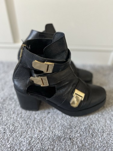 Topshop black heeled - topshop,, cut